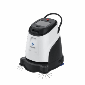 AIrobotixs Vacuum 40 robot navigating a corridor for floor cleaning