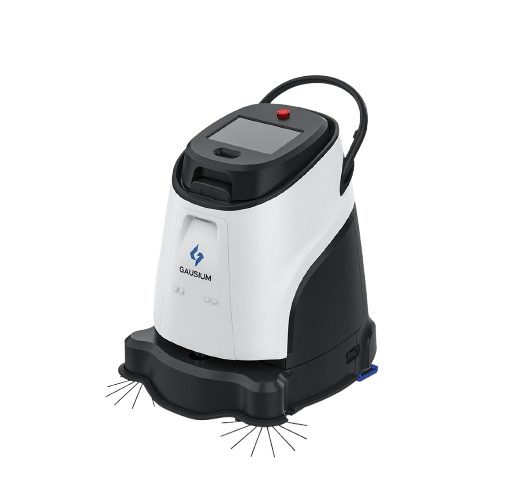 AIrobotixs Vacuum 40 robot navigating a corridor for floor cleaning