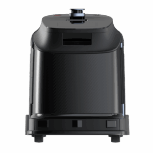 AIrobotixs Phantas cleaning robot working autonomously in an office lobby